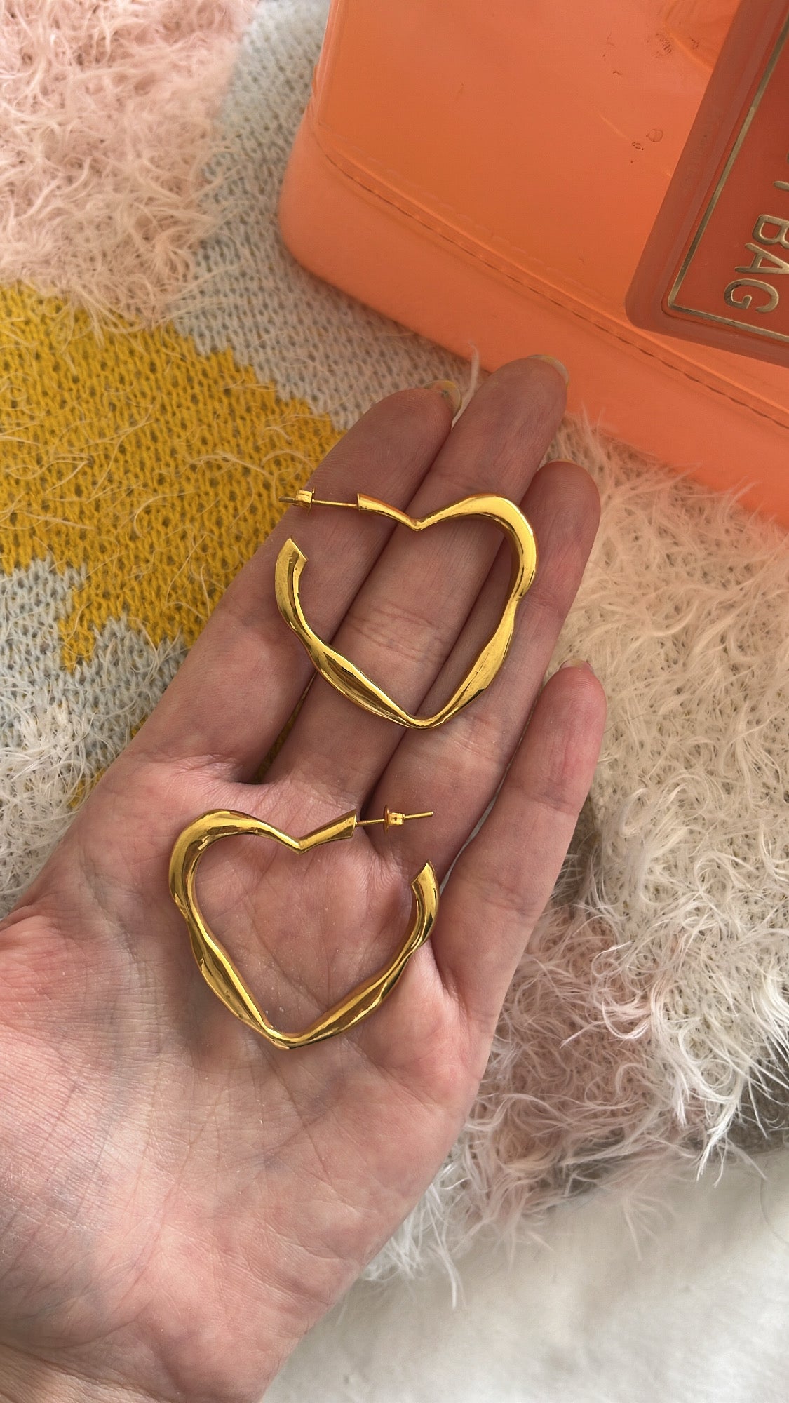 Lover Melted earrings | Baño de oro 18k