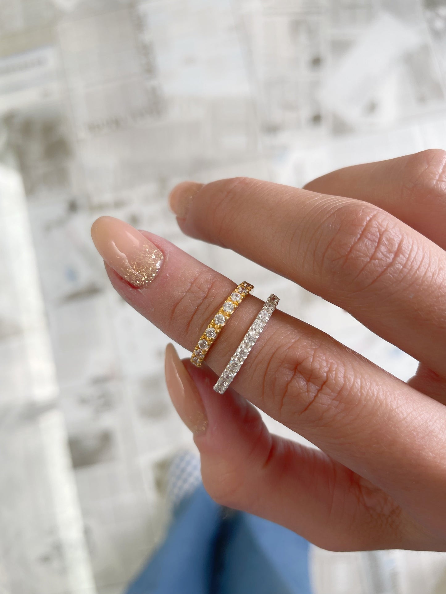 COSETTE | Plata 925 con baño de oro 18k | Media churumbela