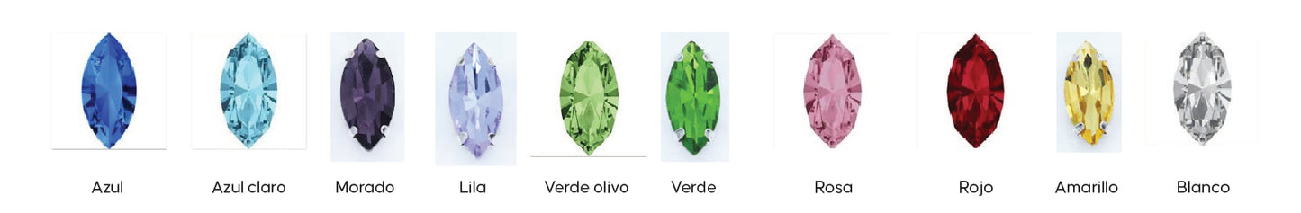 Selene | Anillo Plata 925 y cristal swarovski