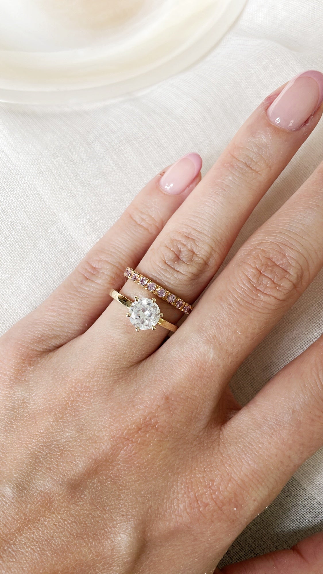 COSETTE | Plata 925 con baño de oro 18k | Media churumbela