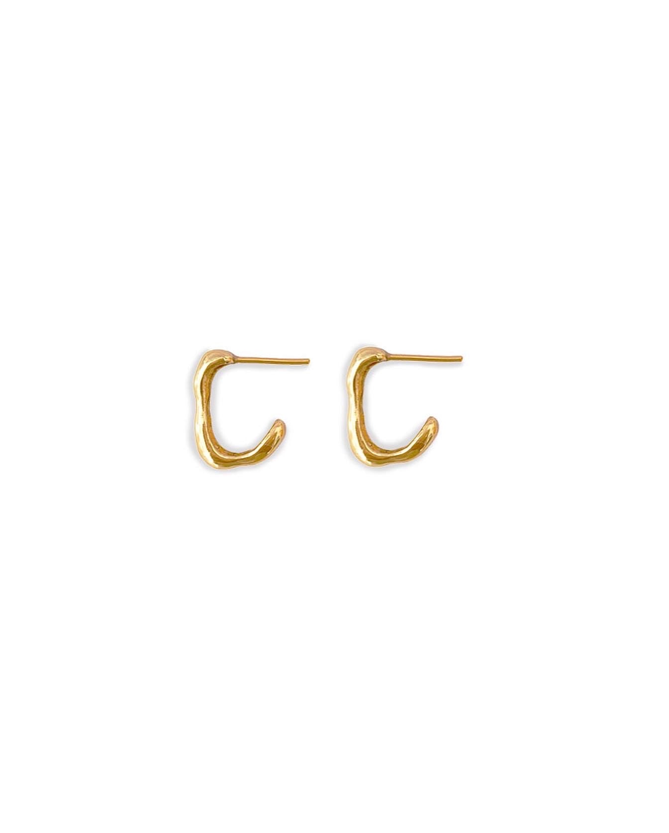 Eunoia chunky hoops | Baño de oro 18k