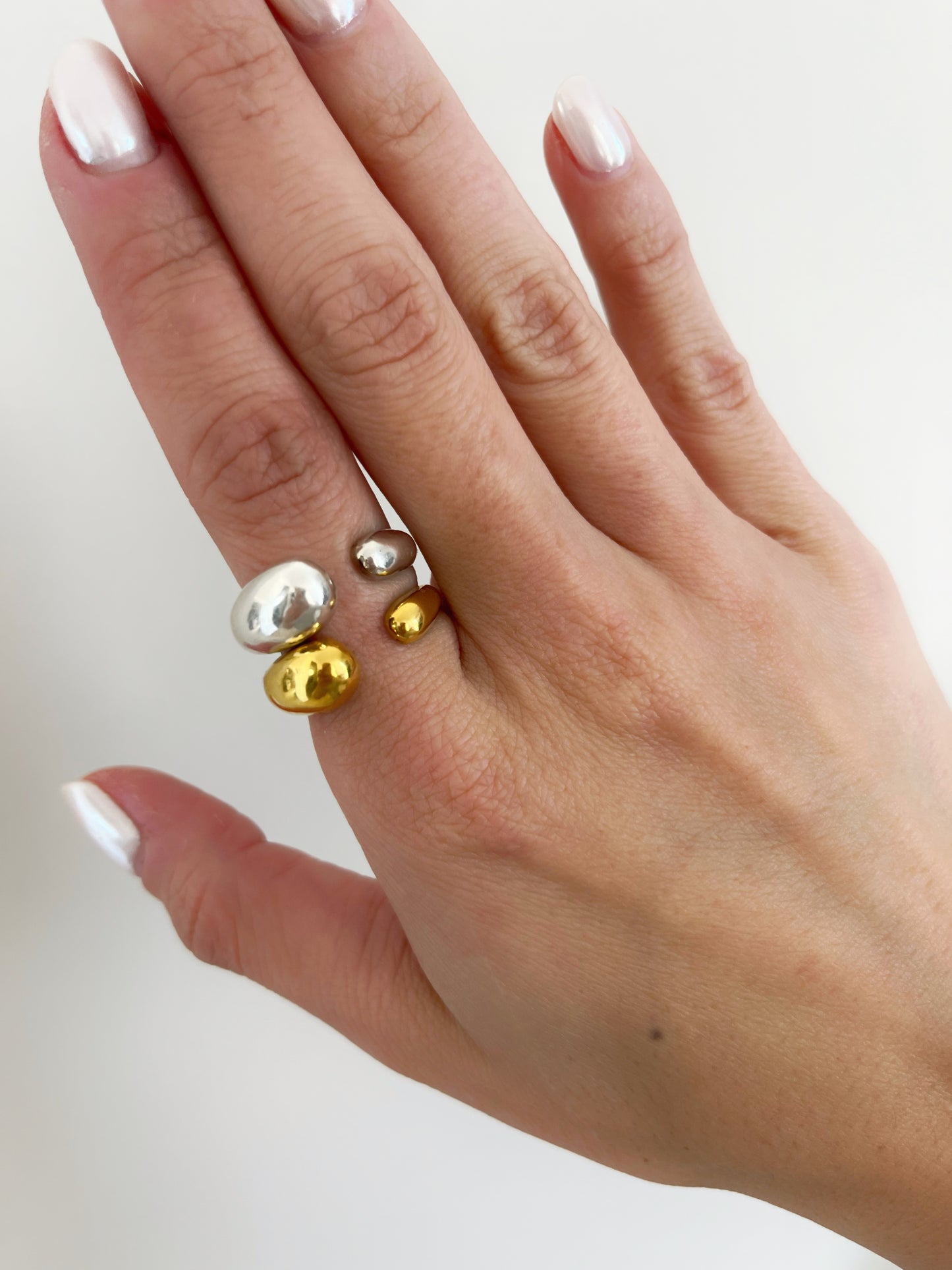Harmony chunky ring | Baño de oro 18k