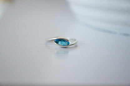 Selene | Anillo Plata 925 y cristal swarovski