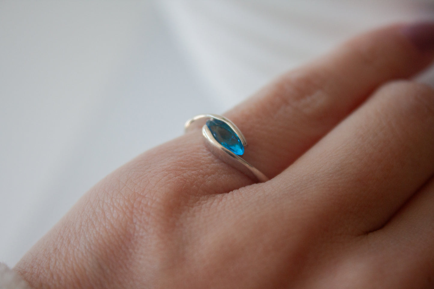 Selene | Anillo Plata 925 y cristal swarovski