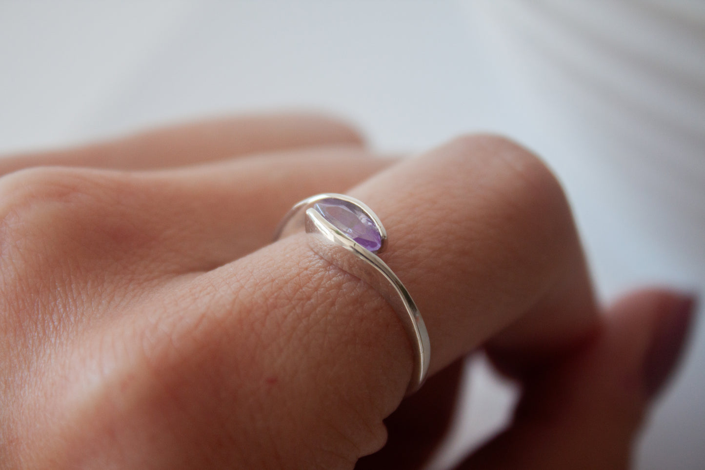 Selene | Anillo Plata 925 y cristal swarovski