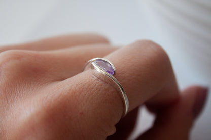 Selene | Anillo Plata 925 y cristal swarovski