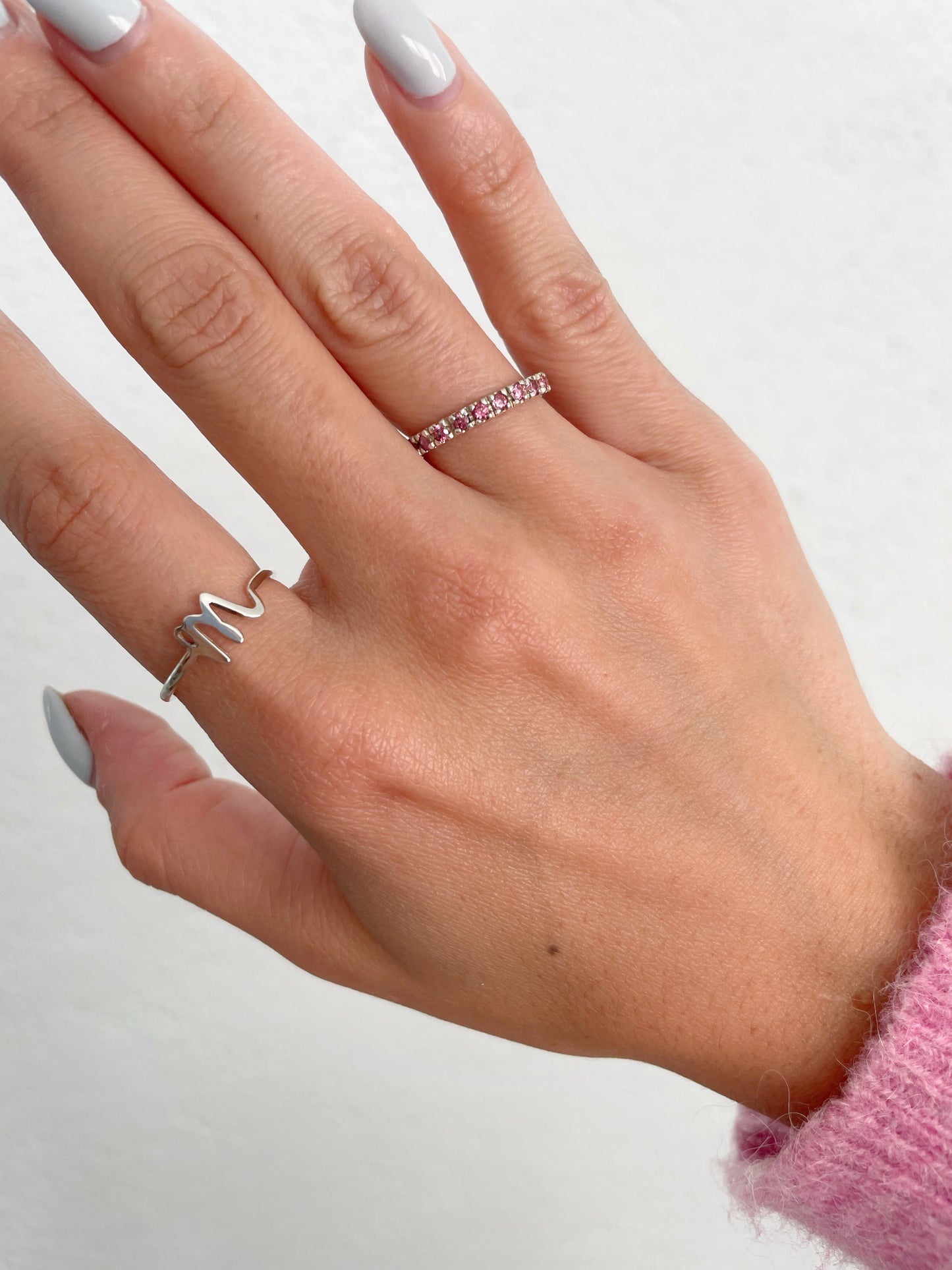 Cursive INITIAL ring