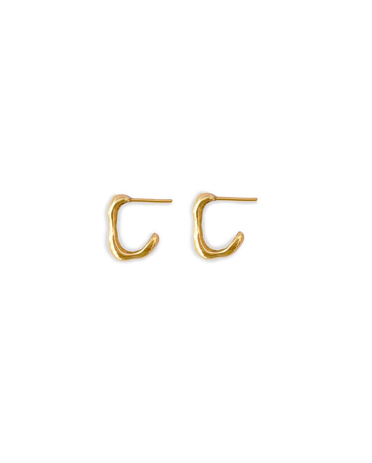 Eunoia chunky hoops | Baño de oro 18k