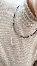 Cargar imagen en el visor de la galería, Midnight necklace | Collar cristales azul marino y plateados | Plata 925
